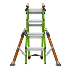 Little Giant Ladders Conquest All-Terrain 18.1-ft Reach Type 1a- 300-lb Load Capacity Telescoping Multi-Position Ladder