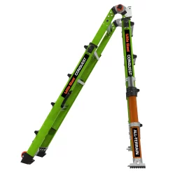Little Giant Ladders Conquest All-Terrain 18.1-ft Reach Type 1a- 300-lb Load Capacity Telescoping Multi-Position Ladder