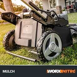 WORX Nitro Power Share Dual Blade 40-volt 21-in Cordless Self-propelled Lawn Mower 5 Ah (2-Batteries and Charger Included)