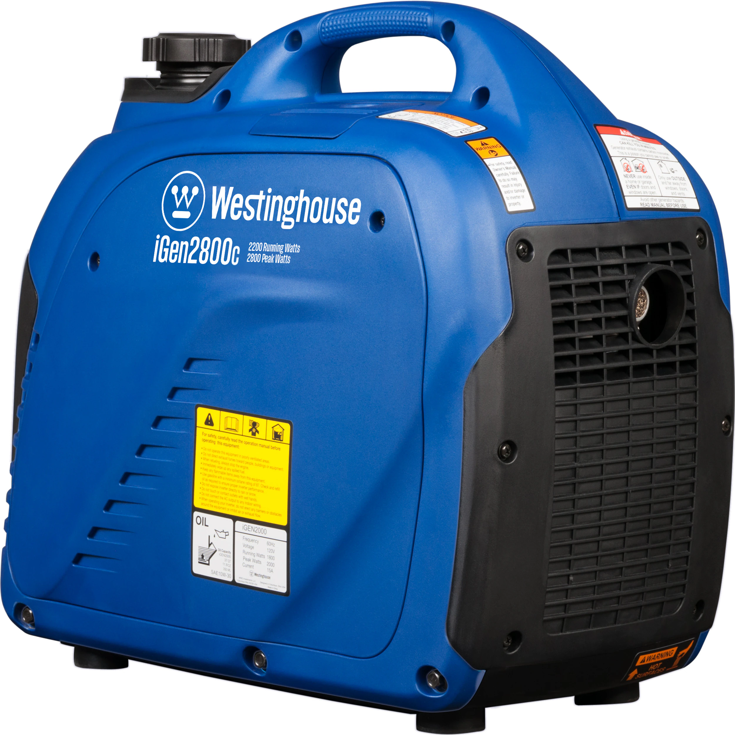 Westinghouse iGen2800c Recoil Start 2800-Watt Single Fuel (Gasoline) Inverter Generator