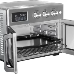 bella PRO - 12-in-1 6-Slice Toaster Oven + 33-qt. Air Fryer with French Doors - Stainless Steel