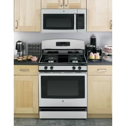 GE 1.6-cu ft 1000-Watt 29.9-in Over-the-Range Microwave (Stainless Steel)