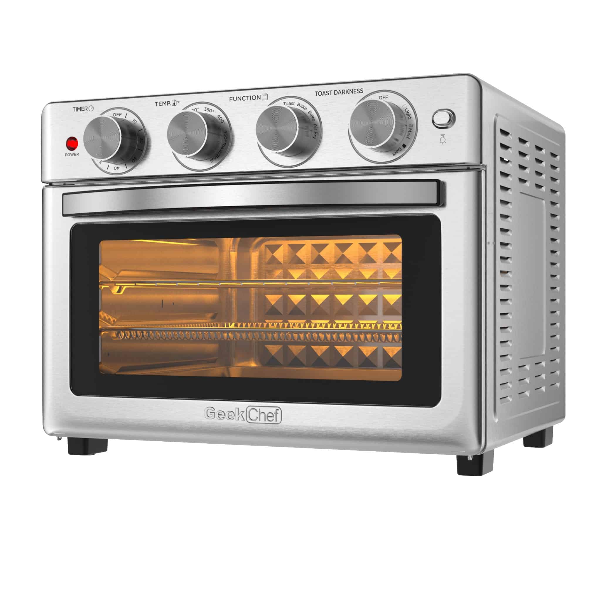 Jeremy Cass 26-Quart Silver Knobs Air Fryer