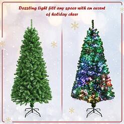 Costway 6-ft Pre-lit Artificial Christmas Tree with Multicolor