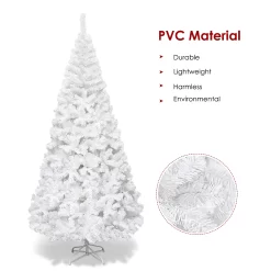Forclover 8 Slim White Artificial Christmas Tree