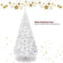 Forclover 8 Slim White Artificial Christmas Tree