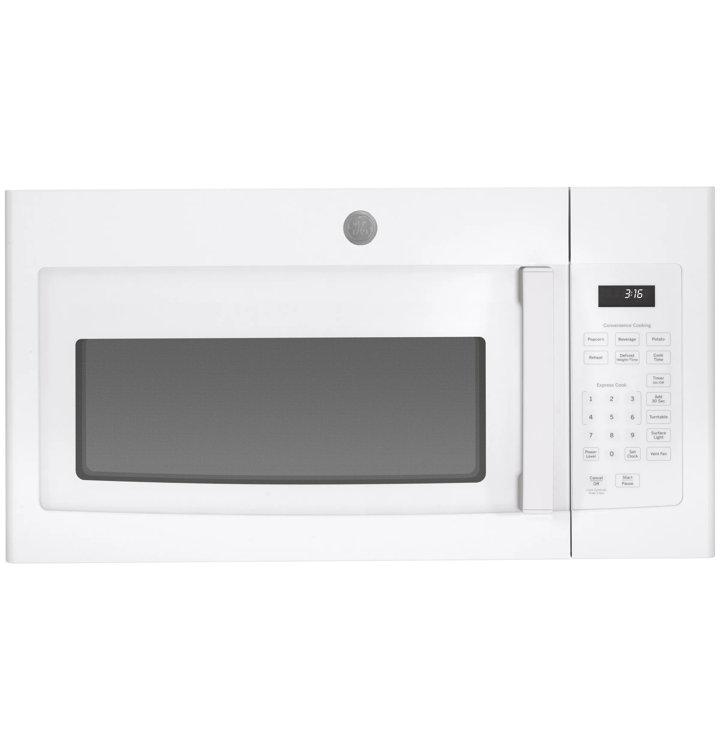 GE 1.6-cu ft 1000-Watt 29.88-in Over-the-Range Microwave (White)