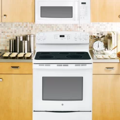 GE 1.6-cu ft 1000-Watt 29.88-in Over-the-Range Microwave (White)
