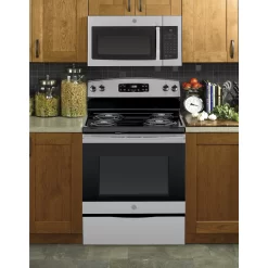GE 1.6-cu ft 1000-Watt 29.9-in Over-the-Range Microwave (Stainless Steel)