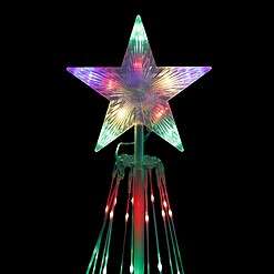 Alpine Corporation 48-in Christmas Tree Free Standing Decoration with Multicolor LED Lights
