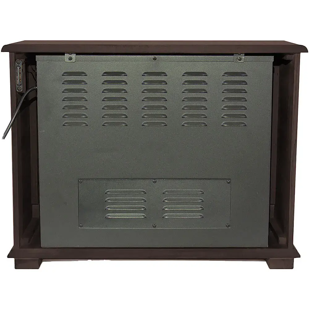 Lifesmart 3-Quartz Infrared Fireplace Heater - Dark Walnut