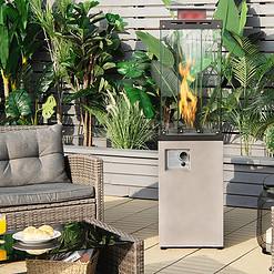 CASAINC 41000-BTU Gray Steel Floorstanding Liquid Propane Patio Heater