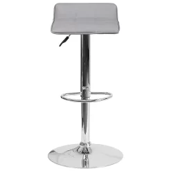 Alamont Home - Alice Contemporary Vinyl Barstool (set of 2) - Gray