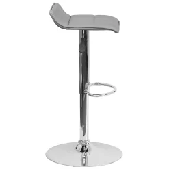 Alamont Home - Alice Contemporary Vinyl Barstool (set of 2) - Gray