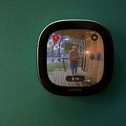 ecobee Smart Doorbell Camera (wired) Wired Wi-Fi Compatible Smart Video Doorbell in Black