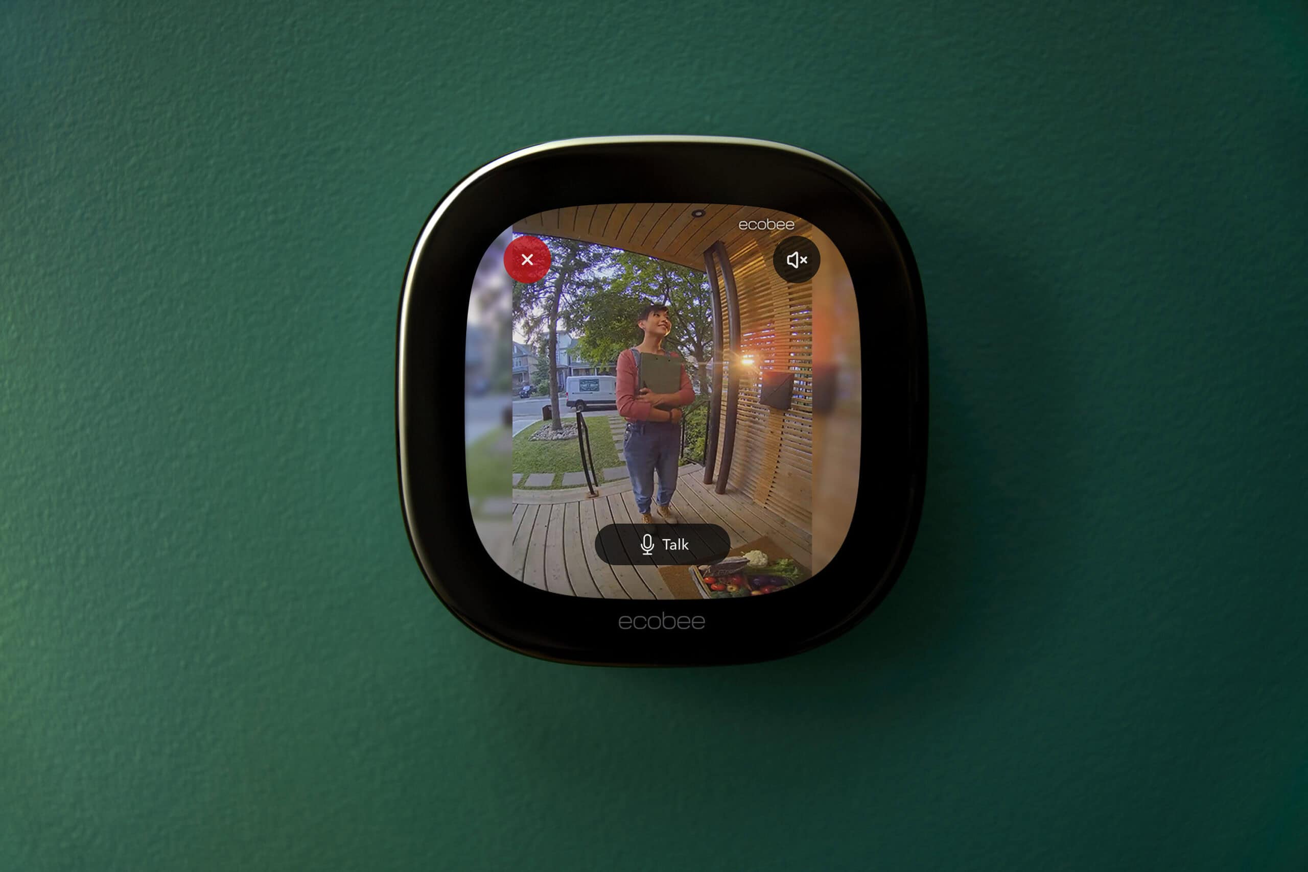 ecobee Smart Doorbell Camera (wired) Wired Wi-Fi Compatible Smart Video Doorbell in Black