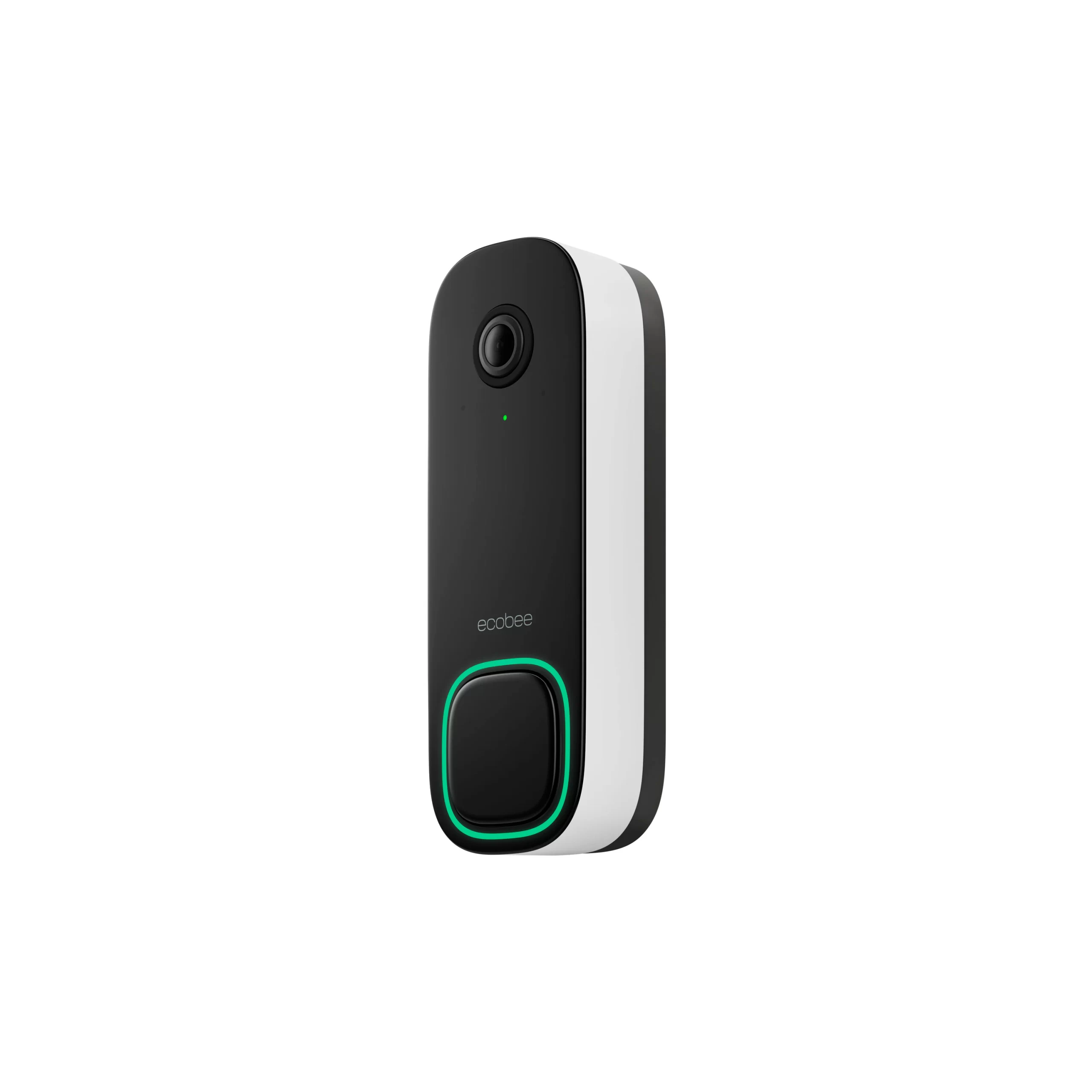ecobee Smart Doorbell Camera (wired) Wired Wi-Fi Compatible Smart Video Doorbell in Black