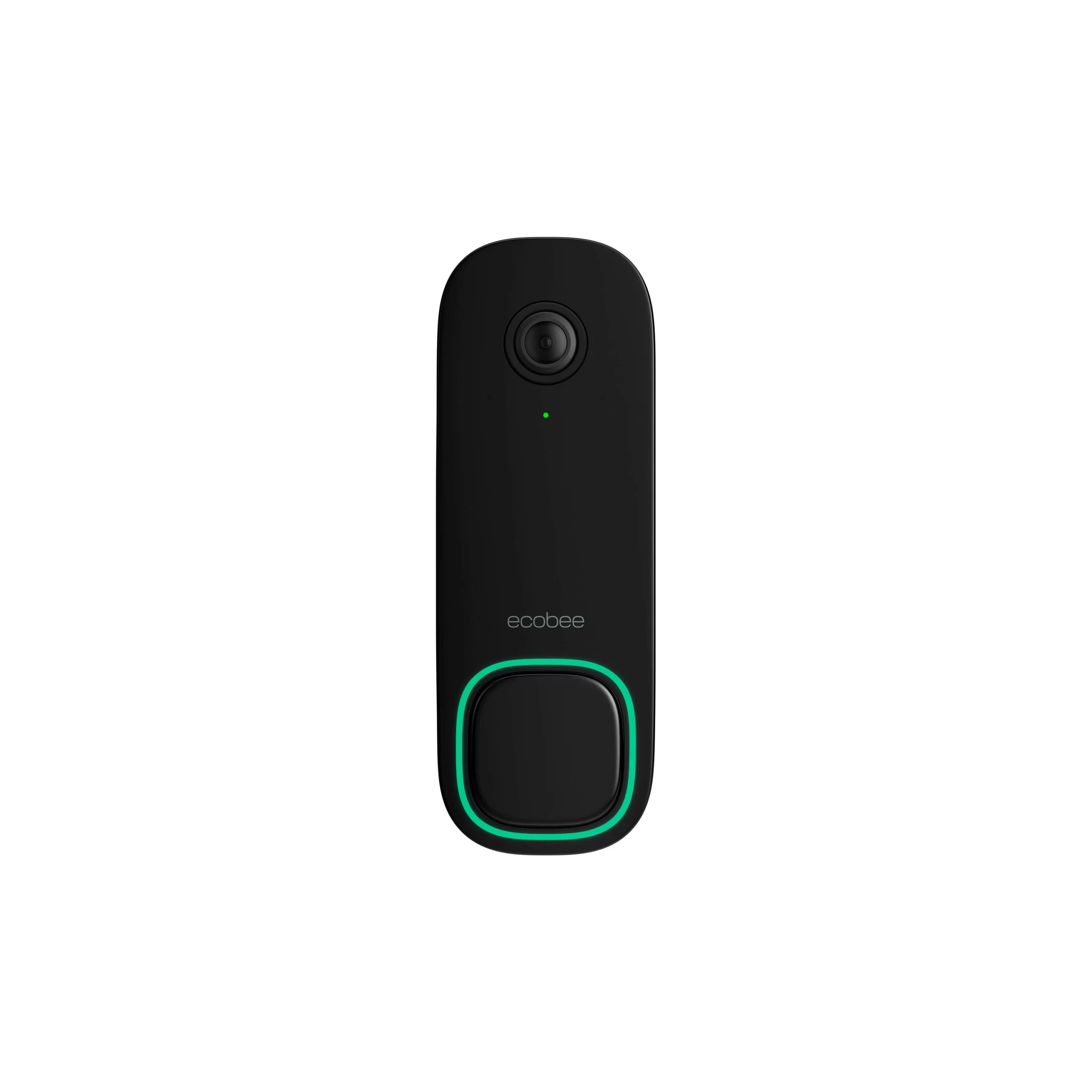 ecobee Smart Doorbell Camera (wired) Wired Wi-Fi Compatible Smart Video Doorbell in Black