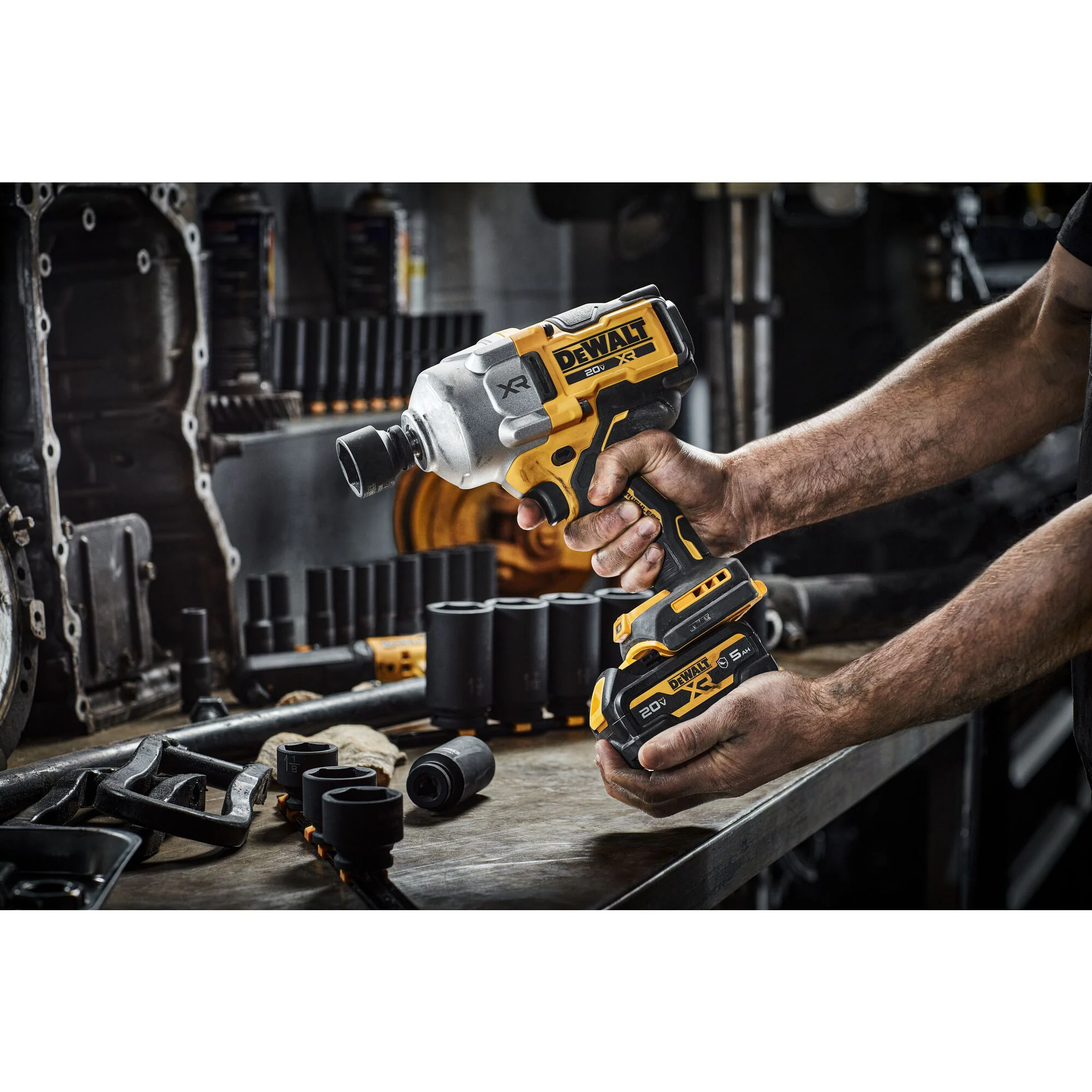 DEWALT XR 20-volt Max Variable Brushless 1/2-in Drive Cordless Impact Wrench (Battery and Charger Not Included)