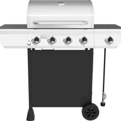 Nexgrill 4 Burner Side Burner Cart Gas Grill - Black