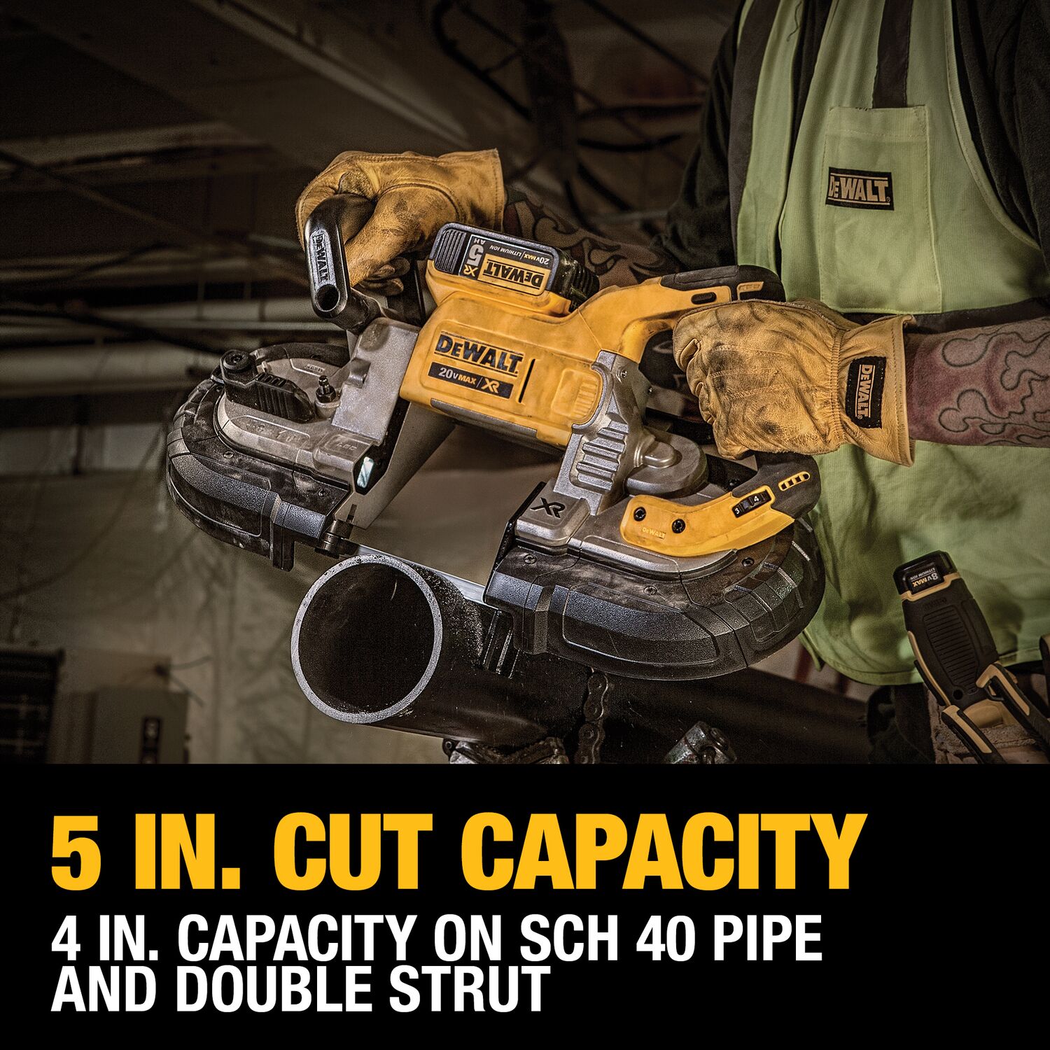 DEWALT XR 20 Volts 5-in Portable Band Saw (Battery and Charger Not Included) - Image 3