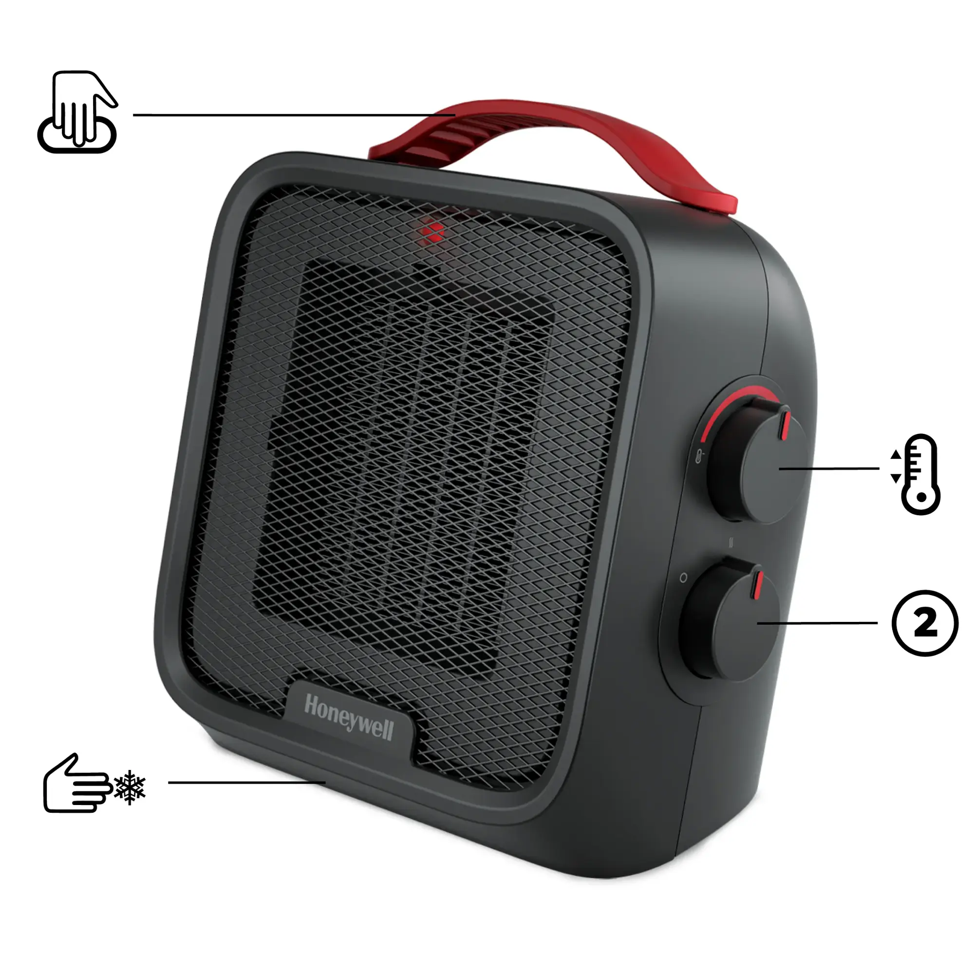 Honeywell UberHeat 5 Ceramic Heater - Black