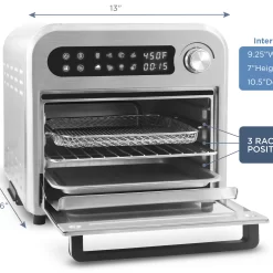 Elite 5.3-Quart Silver Touch Control Air Fryer