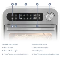 Elite 5.3-Quart Silver Touch Control Air Fryer