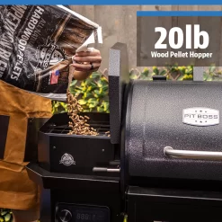 Pit Boss Wood Pellet Gas Combo Pro Series Gray Gas and Wood Pellet Combo Grill