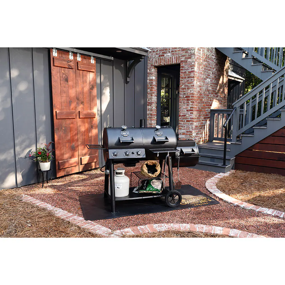 Oklahoma Joe's Canyon Black Gas and Charcoal Combo Grill