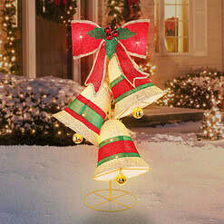 Holiday Living 4.5-ft Lighted Pop Up Holiday Bells Decoration