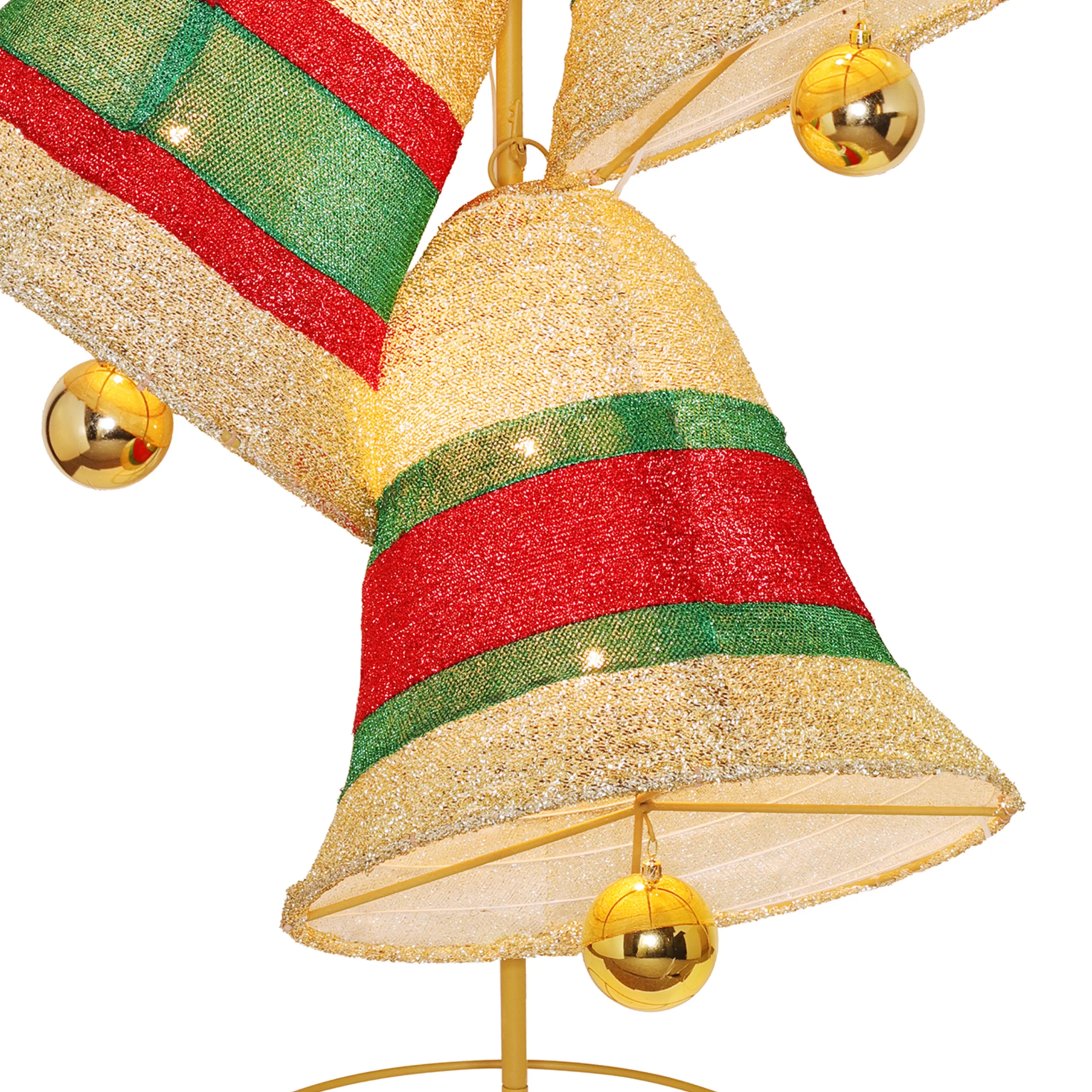 Holiday Living 4.5-ft Lighted Pop Up Holiday Bells Decoration