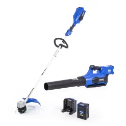 Kobalt 80-volt Cordless Battery String Trimmer and Leaf Blower Combo Kit 2.5 Ah (Battery & Charger Included)