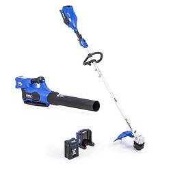 Alternative view of Kobalt 80-volt Cordless Battery String Trimmer and Leaf Blower Combo Kit 2.5 Ah (Battery & Charger Included)