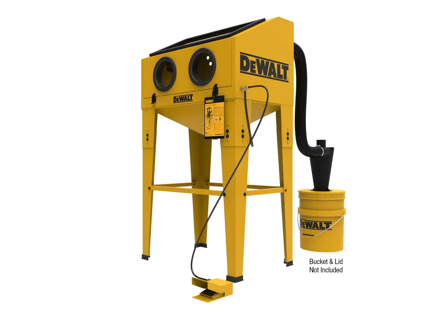 DEWALT Abrasive Blast Cabinet, MAX PSI 125, 20 SCFM at 90 PSI 20-CFM