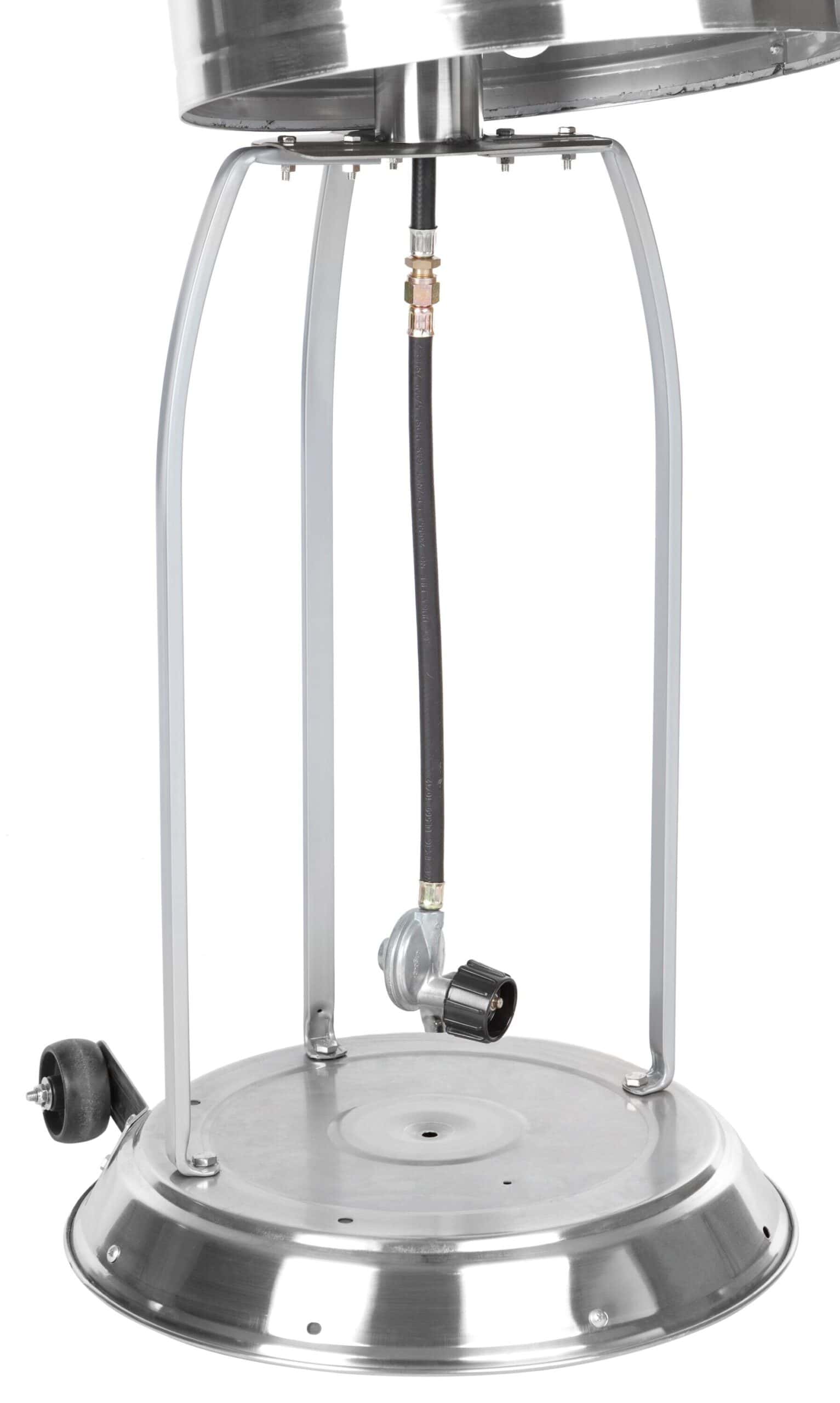 Fire Sense 46000-BTU Silver Stainless Steel Floorstanding Liquid Propane Patio Heater