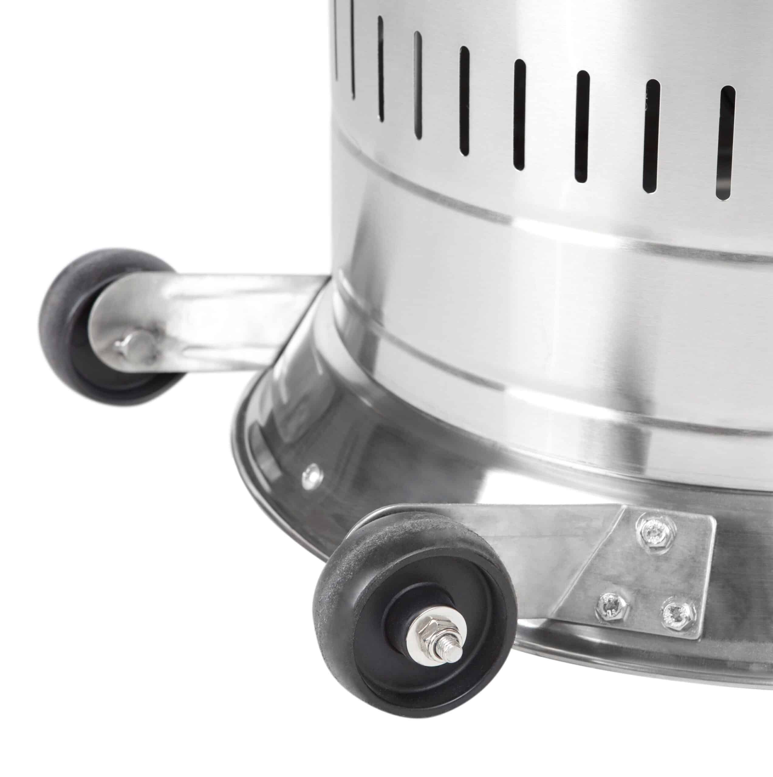 Fire Sense 46000-BTU Silver Stainless Steel Floorstanding Liquid Propane Patio Heater