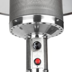Fire Sense 46000-BTU Silver Stainless Steel Floorstanding Liquid Propane Patio Heater