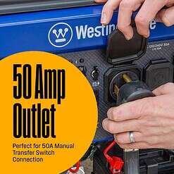 Westinghouse WGen9500DFc Remote Electric Start 12500 / 9500-Watt Dual Fuel (Gasoline/Propane) Portable Generator
