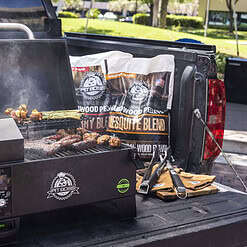 Pit Boss Battery Powered 256-Sq in Black Portable Wood Pellet Grill