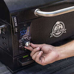 Pit Boss Battery Powered 256-Sq in Black Portable Wood Pellet Grill