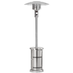 HEATMAXX 48000-BTU Stainless Steel Stainless Steel Floorstanding Liquid Propane Patio Heater