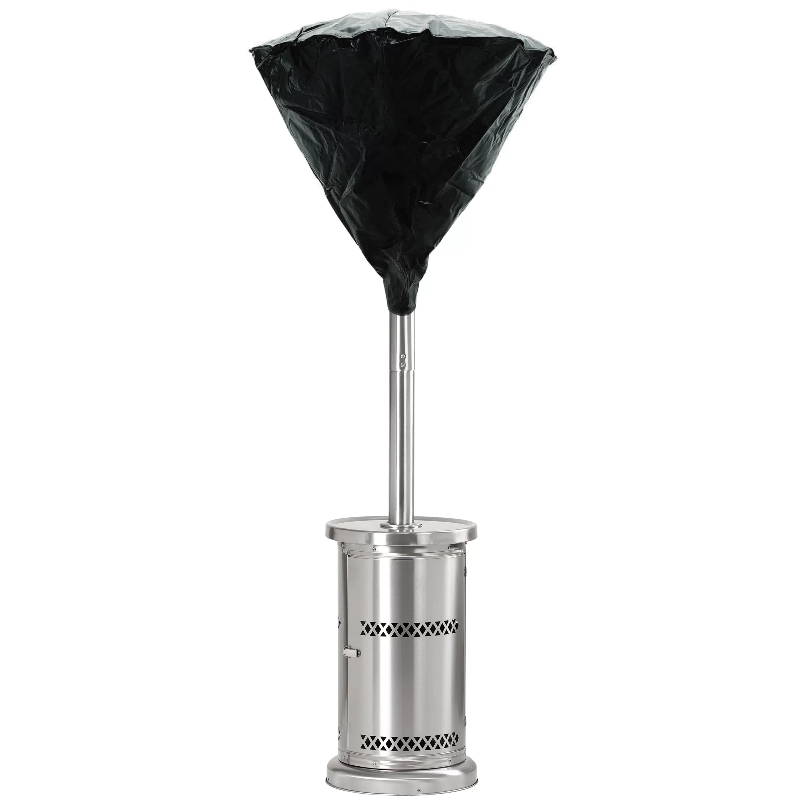 HEATMAXX 48000-BTU Stainless Steel Stainless Steel Floorstanding Liquid Propane Patio Heater