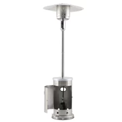 Master Forge 48000-BTU Stainless Steel Stainless Steel Floorstanding Liquid Propane Patio Heater