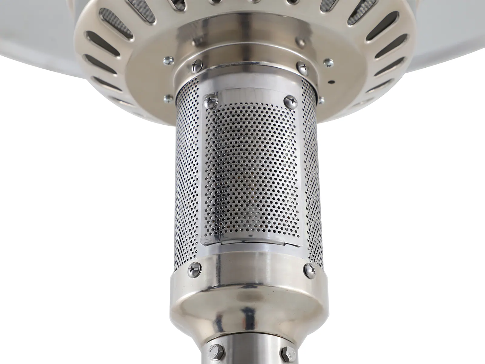 Master Forge 48000-BTU Stainless Steel Stainless Steel Floorstanding Liquid Propane Patio Heater