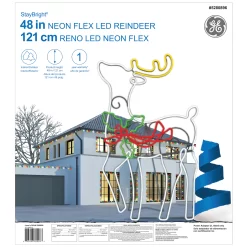 GE 4-ft Staybright LED Neon Flex Reindeer Decoration