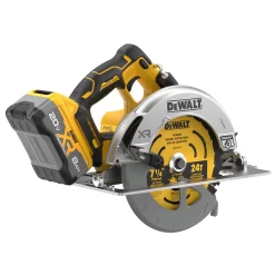 DEWALT XR 20-volt Max 7-1/4-in Brushless Cordless Circular Saw Kit (Battery & Charger Included)