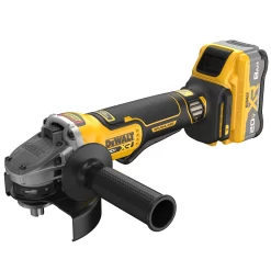 DEWALT XR 4.5-in 20-volt Max Paddle Switch Brushless Cordless Angle Grinder (1-Battery and Charger Included)