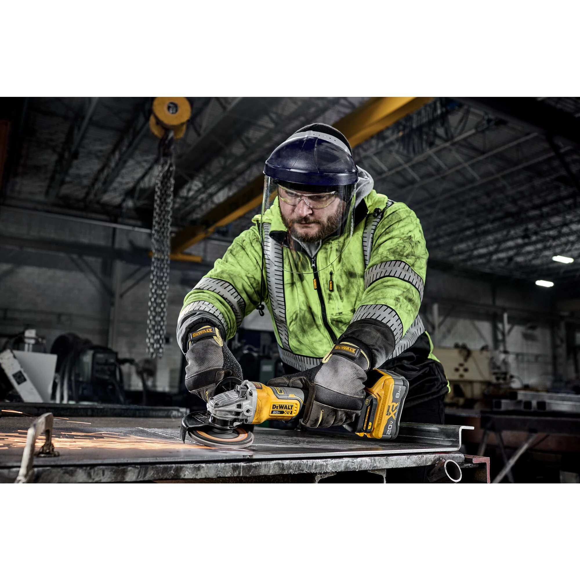 DEWALT XR 4.5-in 20-volt Max Paddle Switch Brushless Cordless Angle Grinder (1-Battery and Charger Included)