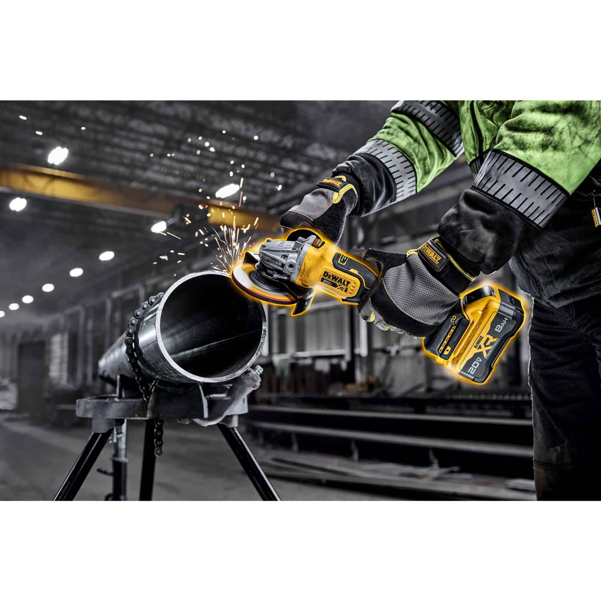 DEWALT XR 4.5-in 20-volt Max Paddle Switch Brushless Cordless Angle Grinder (Battery and Charger Not Included)